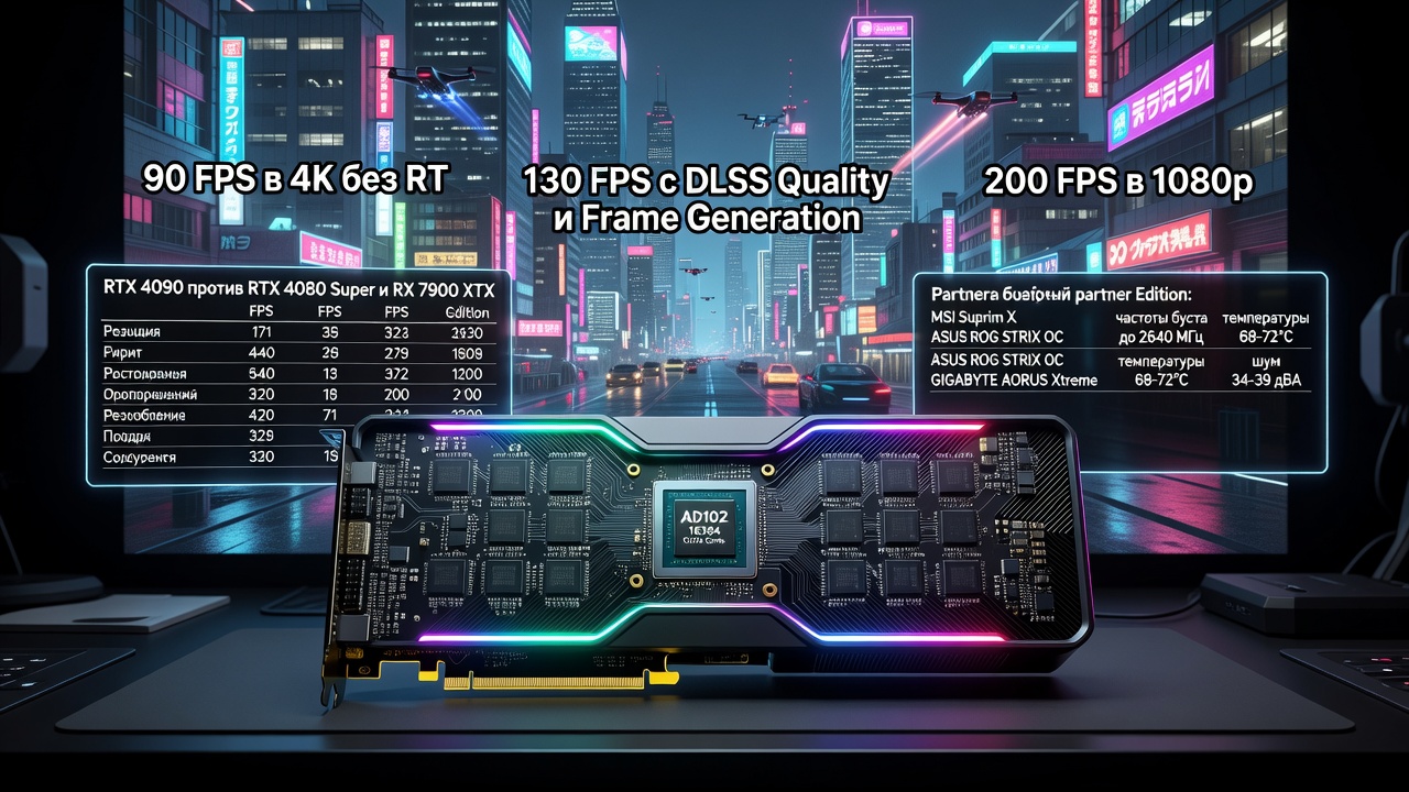 RTX 4090 для игр: реальные FPS в Full HD, 2K и 4K