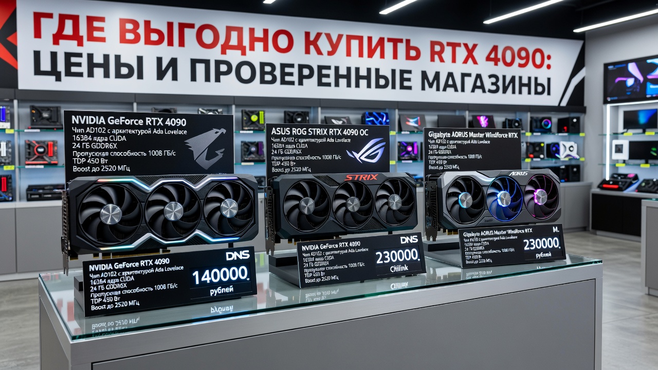 Где выгодно купить RTX 4090: цены и проверенные магазины
